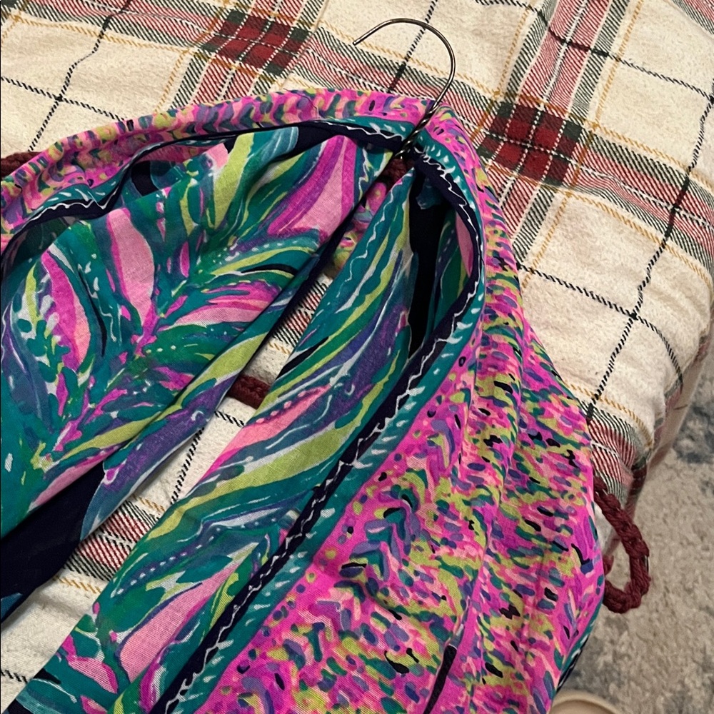 Vibrant Multi-Color Patterned Scarf - image 3